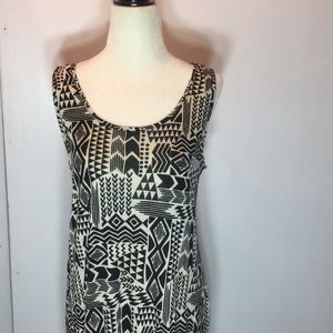 Forever 21 sleeveless long dress . Sz M . Black